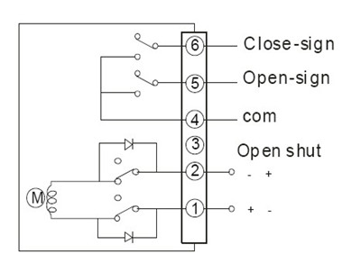 直流DC24VDC12V電動蝶閥接線圖、電動球閥接線圖